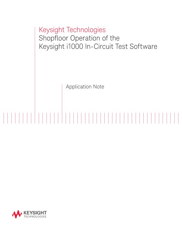 Shopfloor Software i1000 InCircuit Test Software PDF Asset Page
